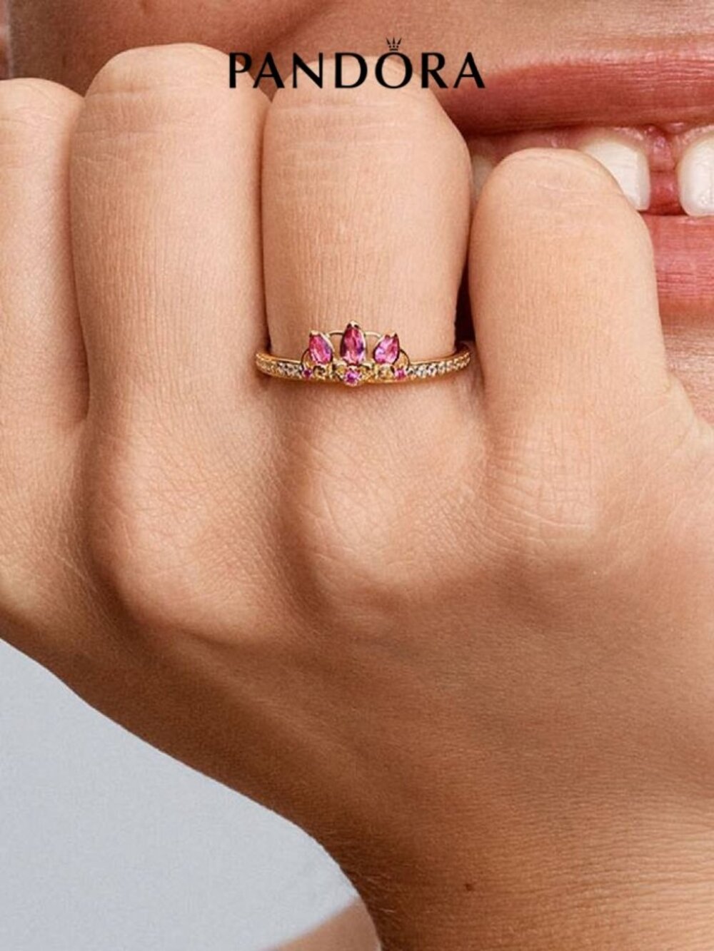 Pandora Disney Princess Rapunzel Tiara Ring - Picture 3 of 4